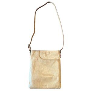 Margot New‎ York Beige Crossbody Bag With Adjustable Strap & Zipper Pocket
